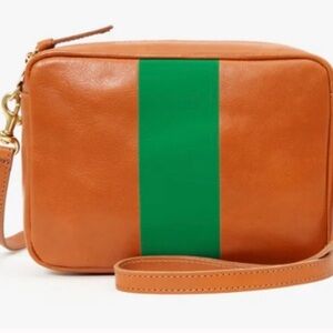 Clare V Crossbody Bag with Green Stripe